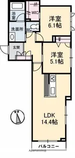 LA PEINTURE【2階】の間取り