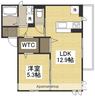 クラージュ【302号室】の間取り