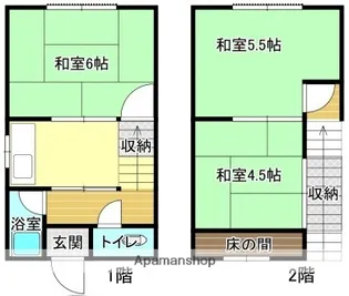 岡山県岡山市東区古都宿【一戸建】の間取り