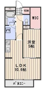 スカイガーデン万倍A【1階】の間取り
