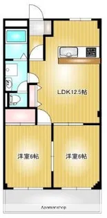 プレッソアール 2【2階】の間取り