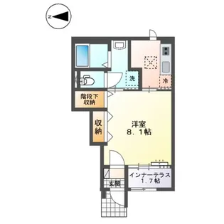 ルミエールⅡ【1階】の間取り