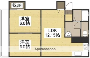 コーポ藤田【203号室】の間取り