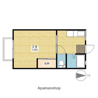 シュガーコーポⅡ【1階】の間取り