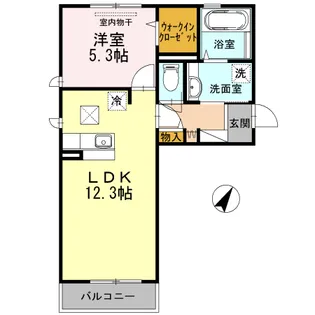DEAR COURT T・K【1階】の間取り