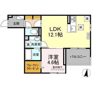 ベル・ポスト【1階】の間取り