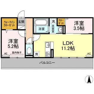 プレガーレ【2階】の間取り