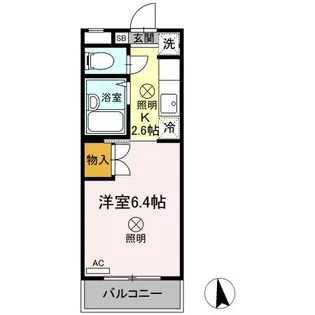 スイートピアfuji A棟【1階】の間取り