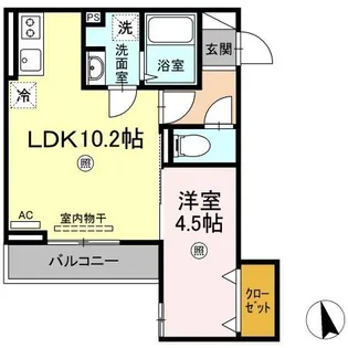 ベイ ブランシェ老松【2階】の間取り