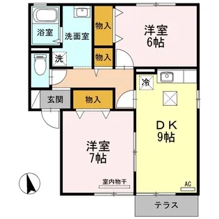 第2エバーグリーン A棟【1階】の間取り