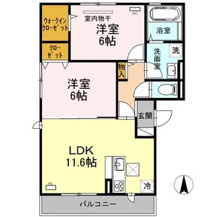 ソレイユ A棟【1階】の間取り