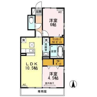 リッツハウス さくら A棟【1階】の間取り