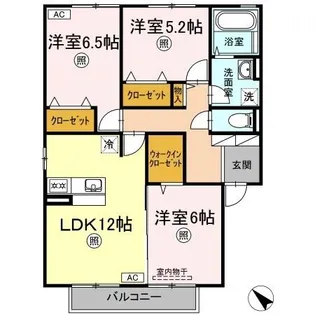 ボナールⅢ【2階】の間取り