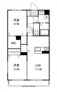 F−CITY老松町【502号室】の間取り