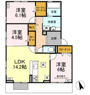 フェリシタス【1階】の間取り