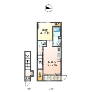 アムール・ルミエール【2階】の間取り