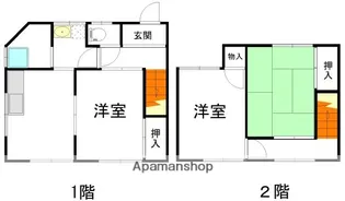 岡山県岡山市中区湊【一戸建】の間取り
