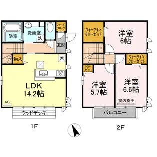 3LDKの間取り画像