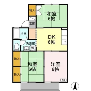 シンセラー羽田 B棟【1階】の間取り