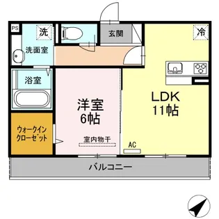 ルナⅢ【2階】の間取り