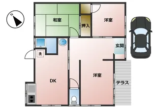 岡山県岡山市南区藤田【一戸建】の間取り