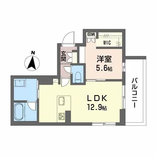 ビィアン アテリア【2階】の間取り