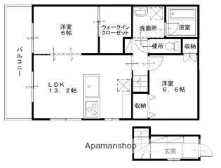 エクセレンス早島 D棟【210号室】の間取り