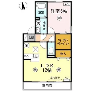 サンティーエ B棟【1階】の間取り