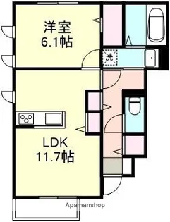 シスピエール【1階】の間取り