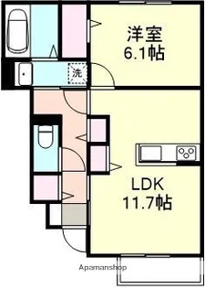 シスピエール【1階】の間取り