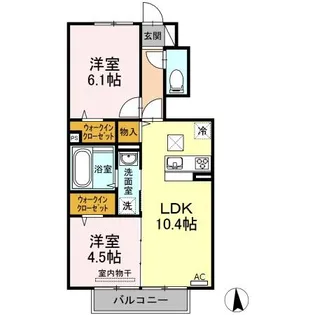 RAFFINE【1階】の間取り