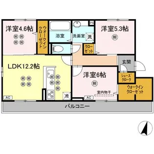 BLISS COURT II【3階】の間取り