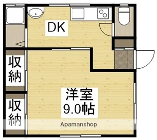 コーポコニー【101号室】の間取り