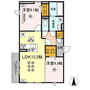 アルネオL【1階】の間取り
