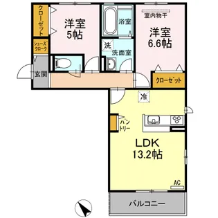 アレグリア【2階】の間取り