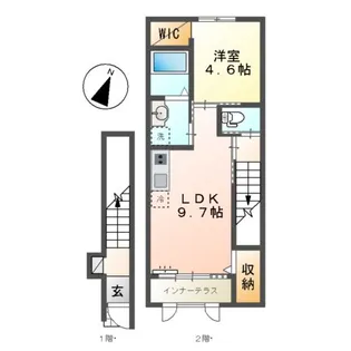 リヴェールメゾン【2階】の間取り