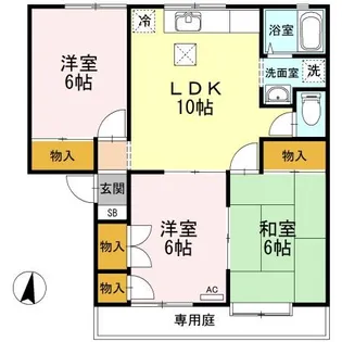 ドミトリー・サヴァーブ A棟【1階】の間取り