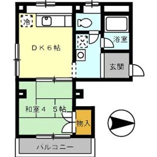 波田マンション【5階】の間取り