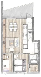 ETENA中仙道西 南棟【3階】の間取り