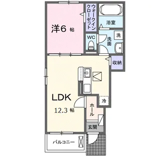 グリーン ローリエ【1階】の間取り