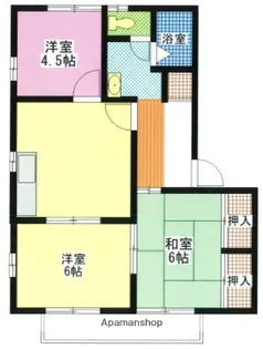 グリーンハウスA【201号室】の間取り