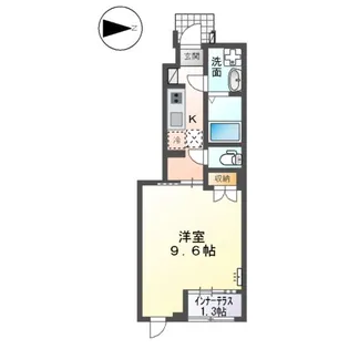 仮)スターテラス中畝【106号室】の間取り
