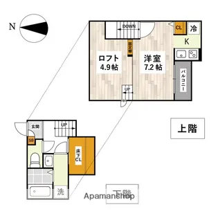 ADC倉敷YUNO【203号室】の間取り