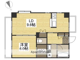 ボナール古京【2階】の間取り