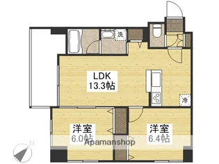 COCO川西町【302号室】の間取り