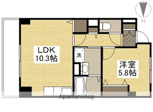 PRESENCE今8丁目【201号室】の間取り