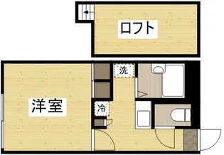 レオパレスR250岡山東【1階】の間取り