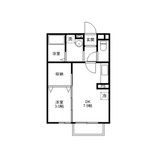 セジュールななみ【1階】の間取り