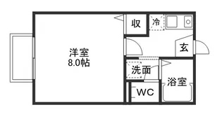 コーポ向日葵【2階】の間取り