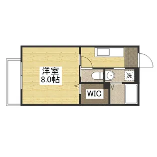 ビバーチェ・ナラバラC【105号室】の間取り